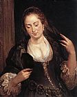 Peter Paul Rubens Wall Art - Woman with a Mirror